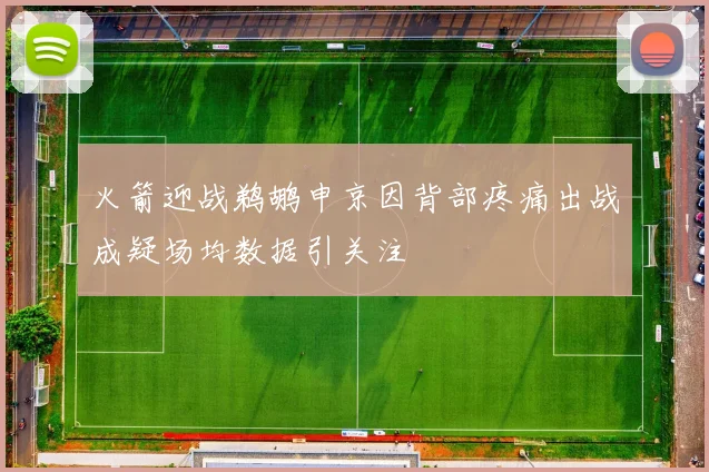 火箭迎战鹈鹕申京因背部疼痛出战成疑场均数据引关注